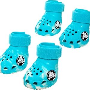 DOG CROCS Turquoise Baby Shoes with Strap